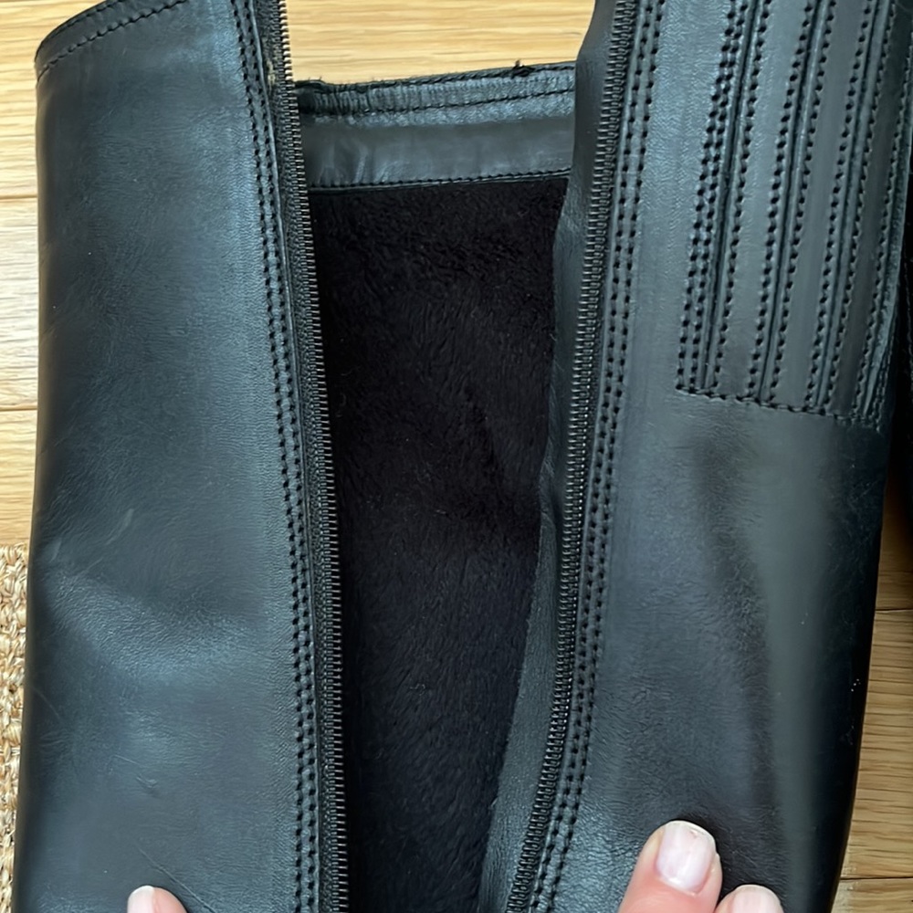 Fabianelli Italian Crafted 100% Leather Knee High Heeled Winter Boots EU 38 - Picture 11 of 12
